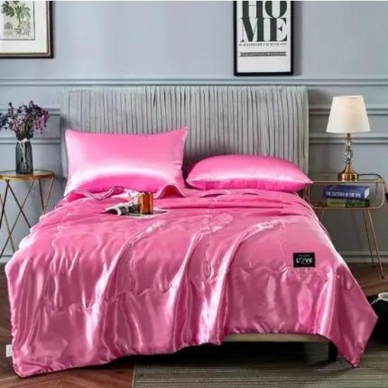 Новое высококачественное шелковое летнее одеяло Мягкое и удобное Высококлассное кондиционер Однотонное летнее тонкое одеяло