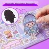 Cute Cartoon Dress-Up Sticker Book for Girls: Kindergarten Gift & Teen Decompression Activity