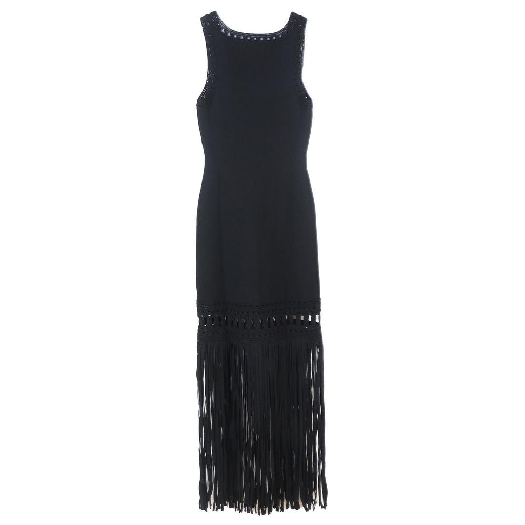SP European & American Style Sexy Hollow Knit Tassel Dress – Spring/Summer Long Vest Dress