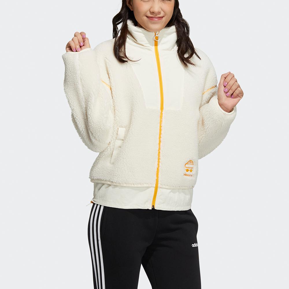 adidas Спортивная флисовая куртка Neo Advantage Женская верхняя одежда Off-White HG9034