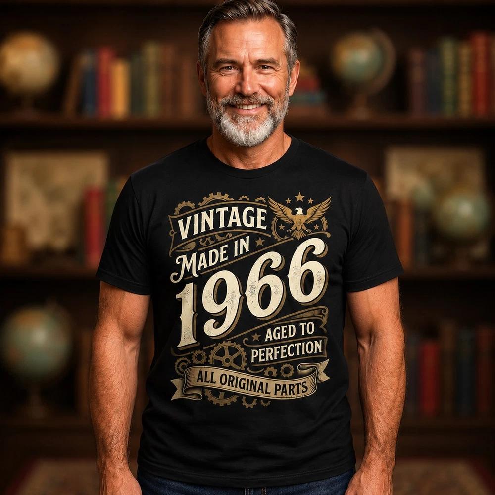 Vintage 1966 T Shirt 60th Birthday Aged to Perfection Gift
