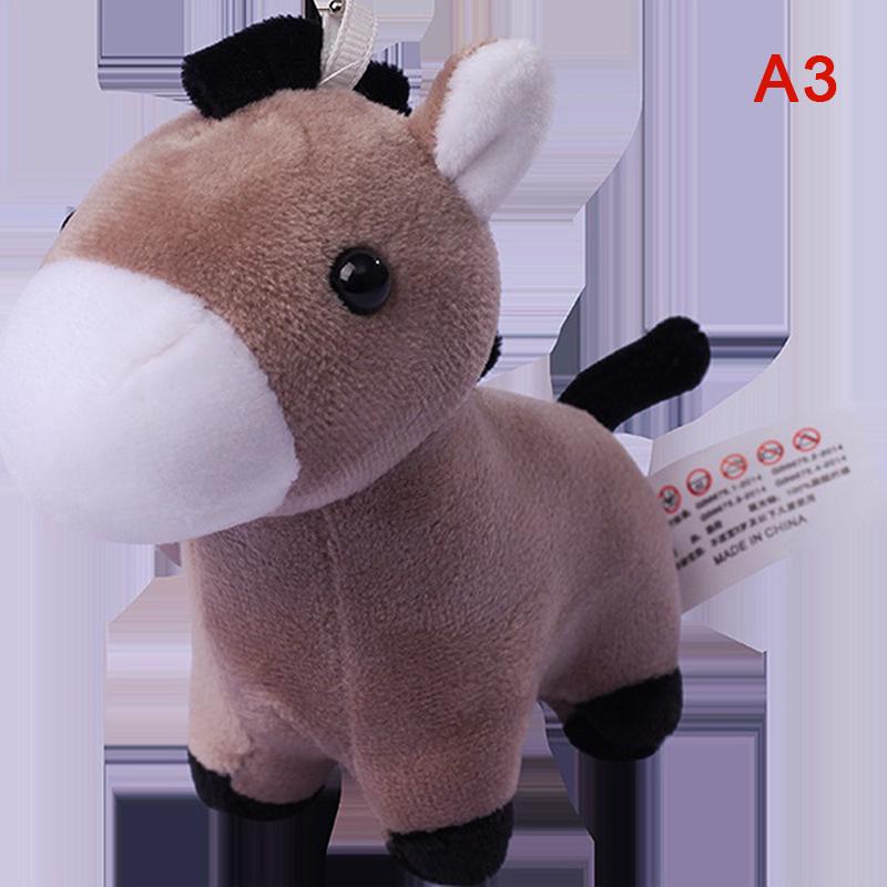1шт мультфильм животных коричневая лошадь Альпака осел жираф Зебра мягкая мягкая кукла