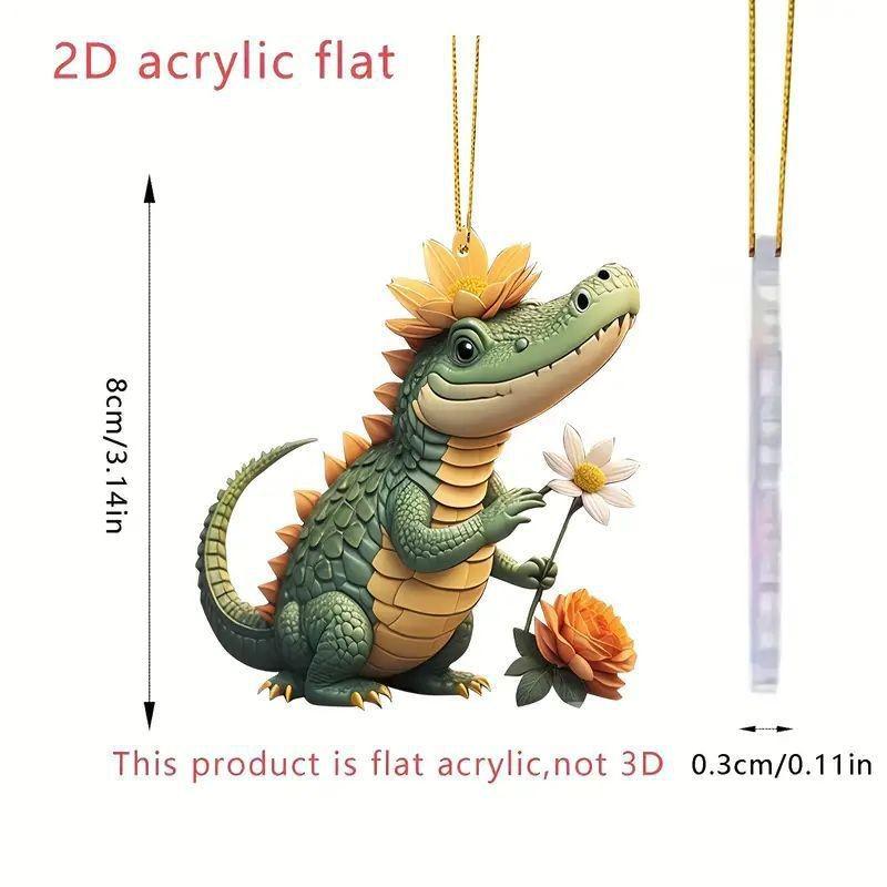 Очаровательное Рождественское Мультяшное Украшение-Подвеска Дракон Для Автомобиля И Праздничные Акценты Дома