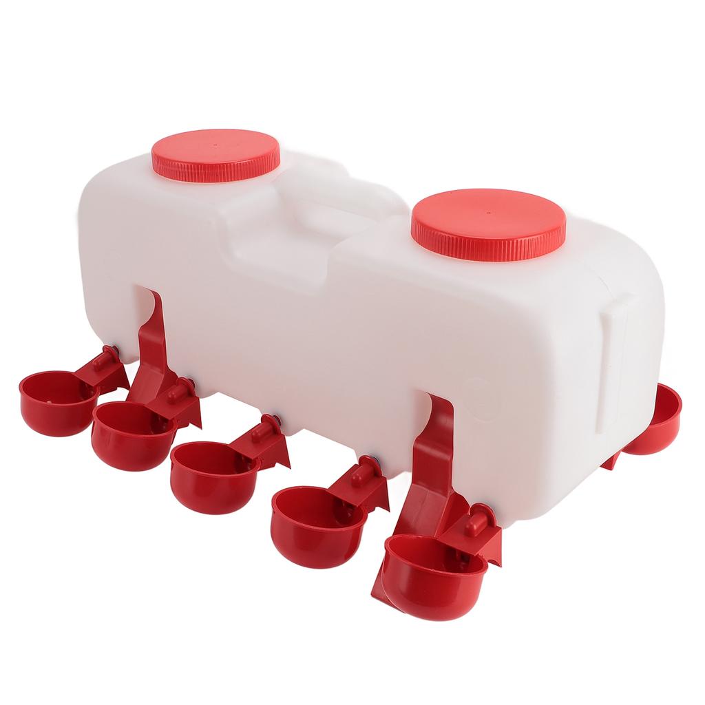 Диспенсер для поения кур 10 л полуавтоматический большой емкости закрытый кормушка для птицы с 10 Вт