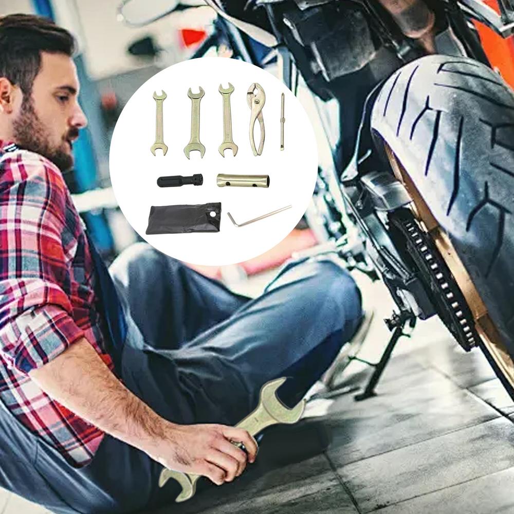 Набор инструментов для мотоцикла Инструменты для обслуживания скутера Ключ для свечей зажигания Отвертка Плоскогубцы Инструменты для обслуживания снегохода