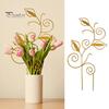 Металлическая подставка для восхождения в форме листа, простая установка, опора для скалолазания, шпалера, цветочная композиция, столб для защиты растений, аксессуар для лесов
