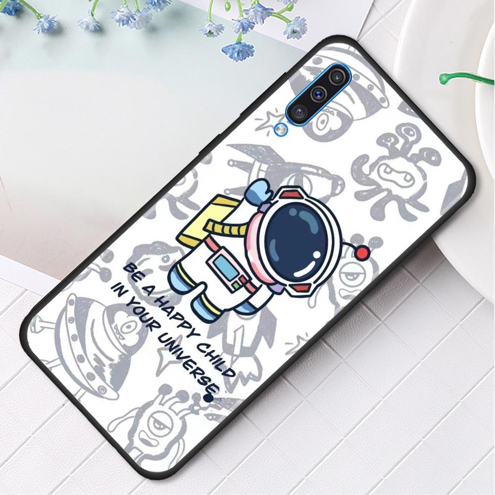 Милый мультяшный чехол Star Planet Astronaut для Samsung Galaxy A50 A70 A10 A20e A30 A40 A20s A10s A10e A80 A90 A60 A30s Phone Shell