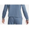 Nike Однотонный женский свитшот с воротником-стойкой, длинным рукавом, короткий, синий FB4152-491