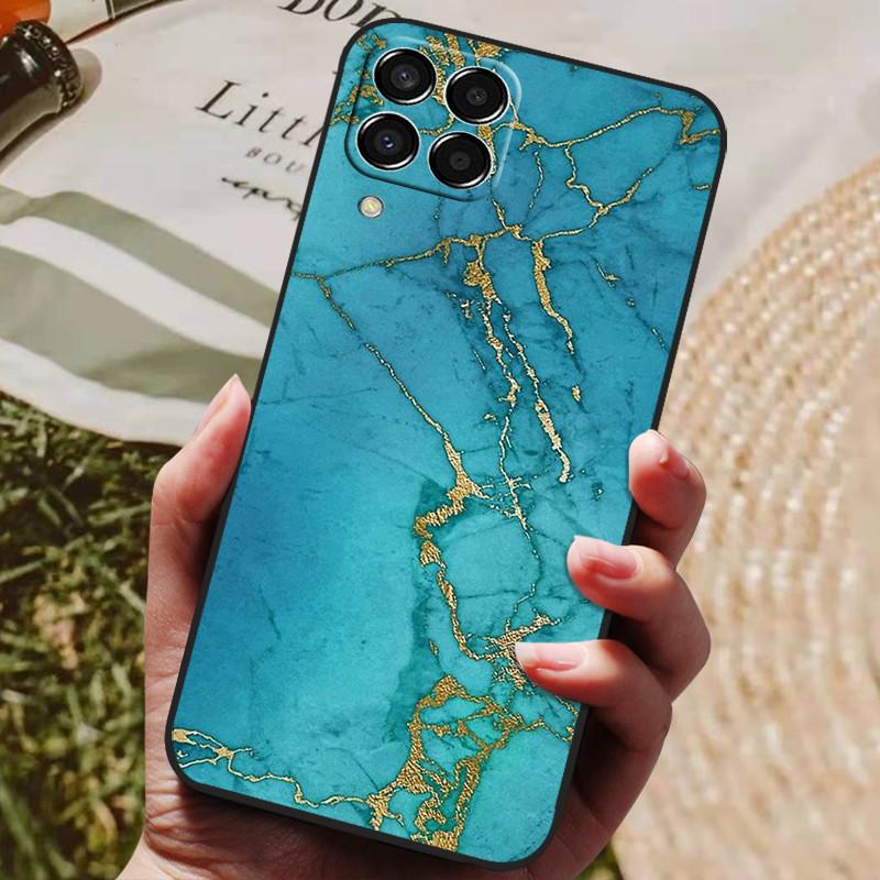 Чехол для Samsung Galaxy M33 M53 2022 Модный Силиконовый Защитный Мягкий ТПУ Задняя Крышка для Samsung M53 5G Чехол для Телефона Черный Бампер