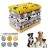 Soft Flannel Pet Blanket Cartoon Printing Dog Bed Sleeping Blanket Warm Comfortable Household Sofa Blanket Cushion Pet Supplies