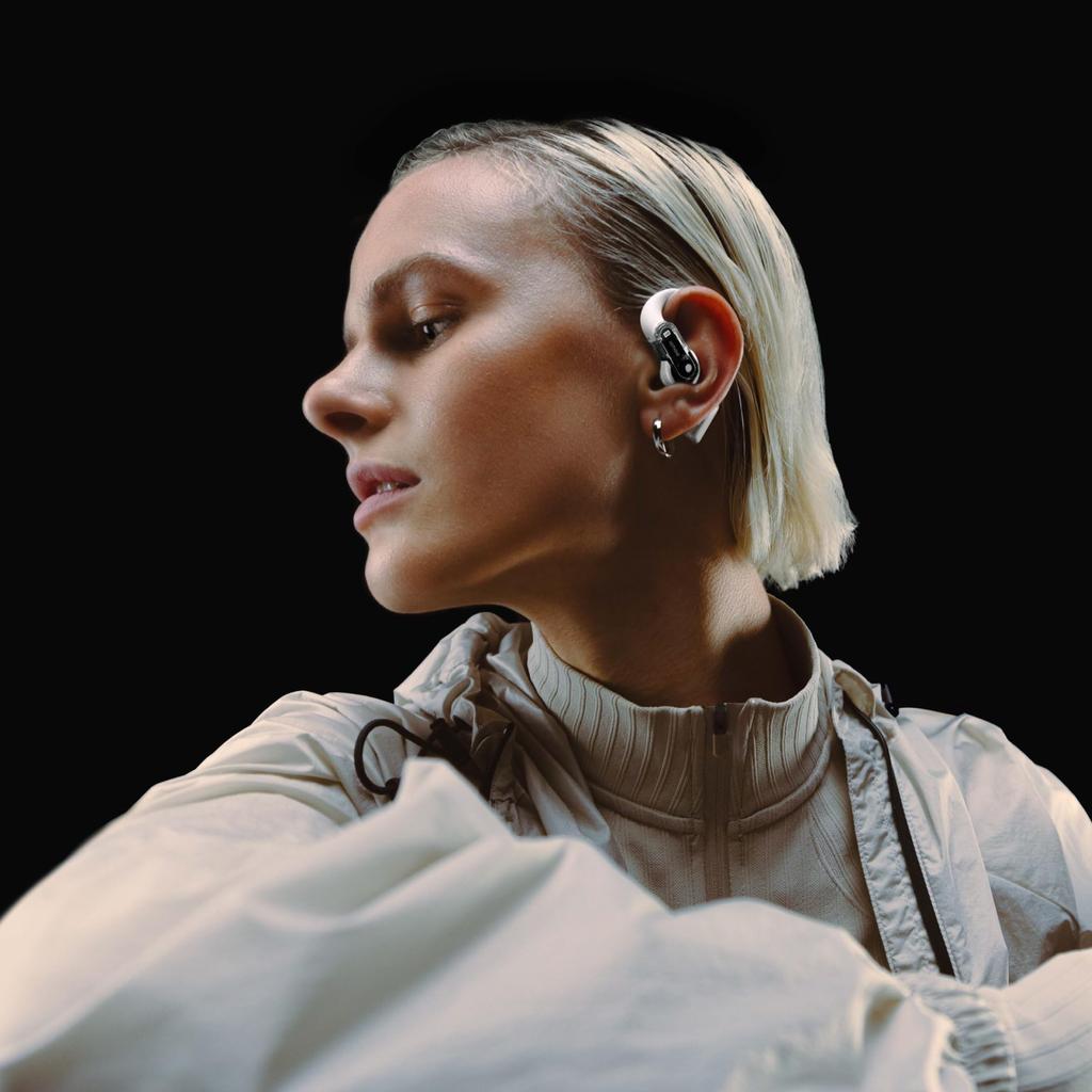 Награда 2025 года. Наушники с открытыми ушами. Наушники с заушниками. Технология BT Clear Voice. Поставляется с 2 микрофонами. Совместимость с быстрой зарядкой.