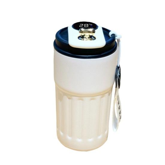 450 мл Умная кофейная вакуумная кружка с дисплеем температуры, герметичная крышка, изолированная кружка из нержавеющей стали для путешествий, работы, спортзала на открытом воздухе