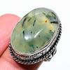 Prehnite Handmade 925 Sterling Silver Jewelry Ring Size 7 K2E48