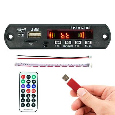 MP3-плеер Плата Bluetooth-усилитель Автомобильный FM-радио Модуль Поддержка TF USB WMA WAV FLAC APE Плата MP3-плеер