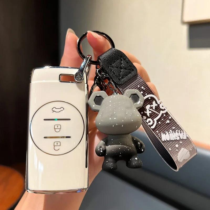 НОВЫЙ чехол для автомобильного ключа дистанционного управления из ТПУ для Chery Tiggo 7 Pro 8 Pro Exeed Tiggo 2 3x Arrizo 5 Pro Gx 5x EQ7 2024 Аксессуары для кошелька