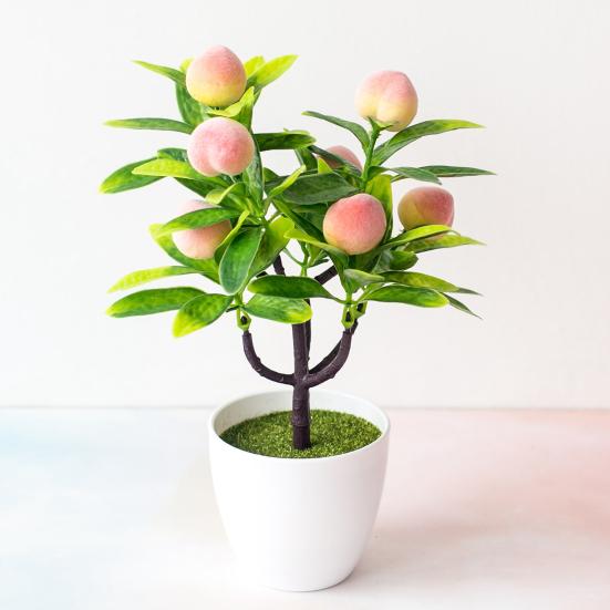 Искусственное фруктовое дерево, реалистичное, многоцелевое, пластиковое, очаровательное, имитация горшков для свадьбы