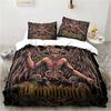 Satanic Satan Devil Bedding Set Boys Girls Twin Queen Size Duvet Cover Pillowcase Bed Kids Adult Fashion Home Textile