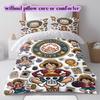 OnePiece 3pcs Cartoon Print Bedding Set Duvet Cover Children's Gift Various Sizes Extra Large Size New