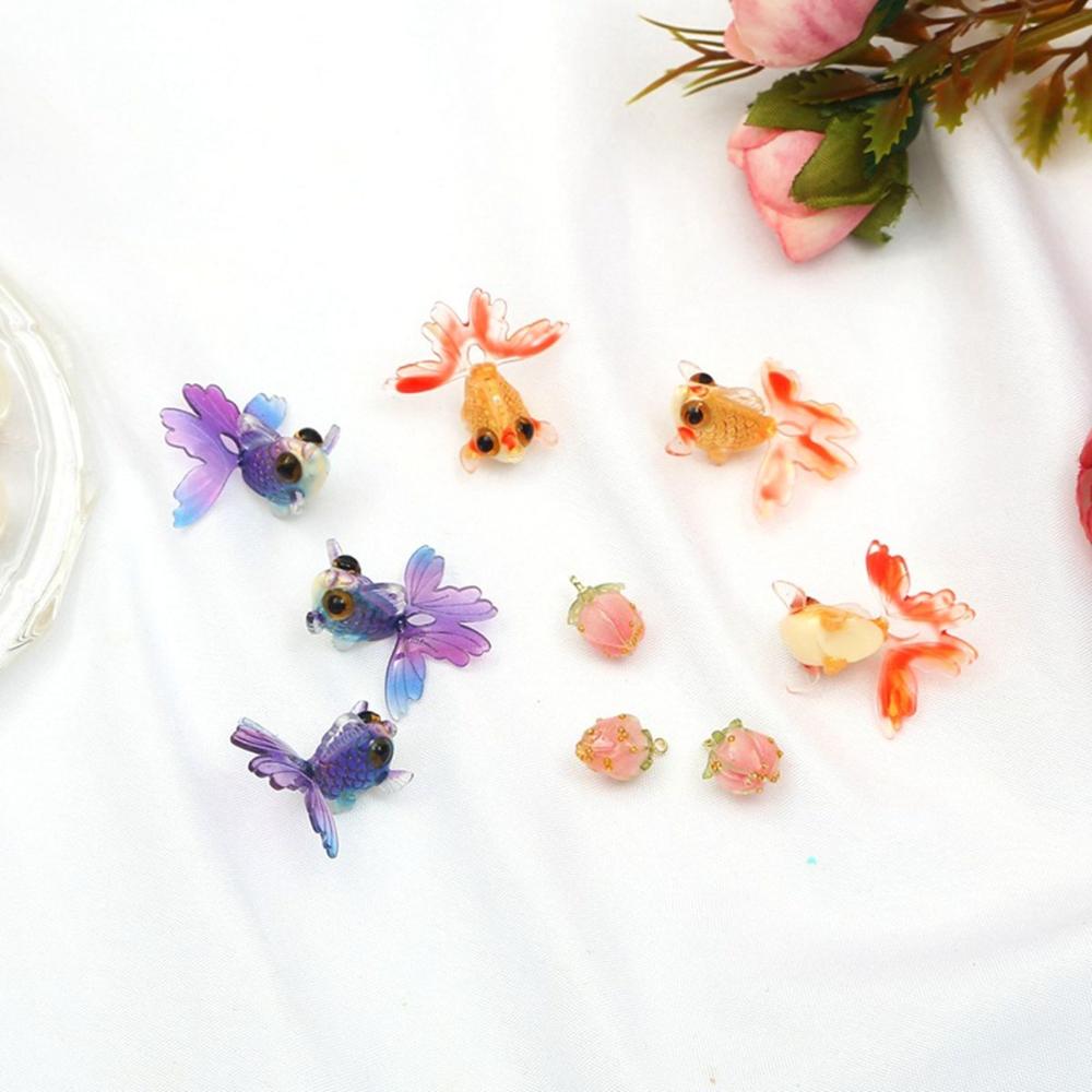 Миниатюрные фигурки для миниатюрного сказочного сада, украшение в виде золотой рыбки