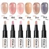 Gel Nail Polish Kit with One-Step Gel, Base Coat, No-Wipe Top Coat, 3-in-1 Builder Gel, Cure Lamp Included, Quick Curing, Long-Lasting