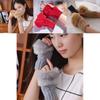 Womens Knit Warm Gloves With Half Finger Style And Functionality For Winter