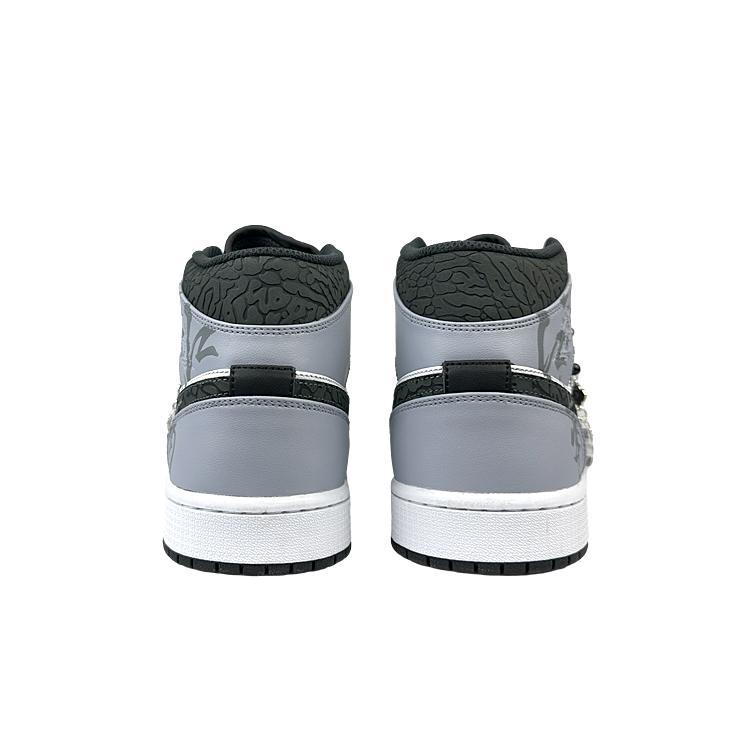 Jordan Air Jordan 1 Mid Vintage Баскетбольные кроссовки Мужские Черно-белые FB9911-001(Team40-S-BOX)
