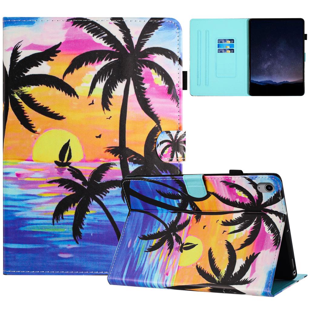 For iPad (2025)/10.9 (2022) Case Pattern Printing Full Protection PU Leather Stand Tablet Cover