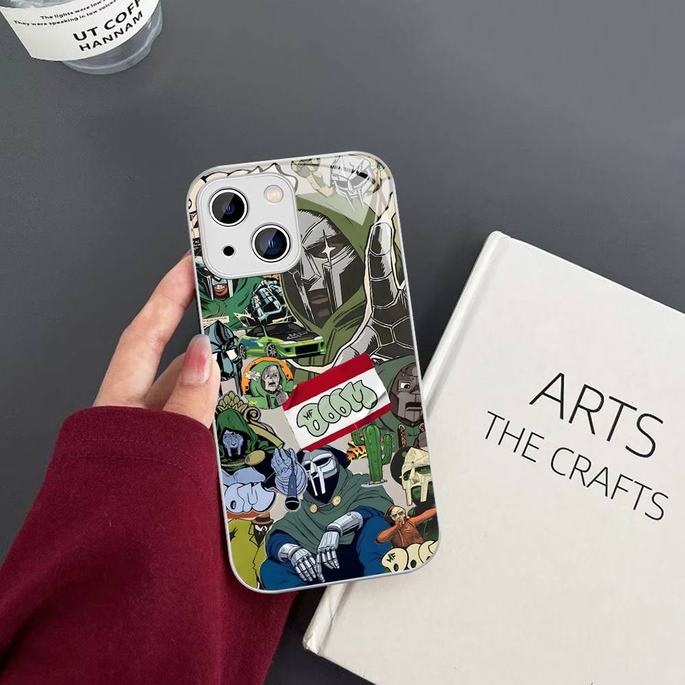 M-MF Rapper D-DOOM For IPhone 14 13 12 Mini 11 Pro XS Max X XR 14 Plus Tempered Glass Cover