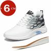 Fashion 6CM Height Increasing Sneakers for Men Light Comfy Elevator Jogging Sports Mesh Breathable Leisure Walking Shoes Soft Cushioning