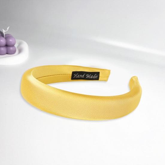 Усиленный дизайн обруча для волос, сплошной цвет, широкая повязка на голову, мягкая на ощупь губка, повязка для волос, универсальные аксессуары для волос