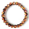 Luminous Kerama Sunset Orange Firefly Glass Bracelet 8mm Okinawa Kerama Islands Inner Diameter 20cm Men's Women's Approx.