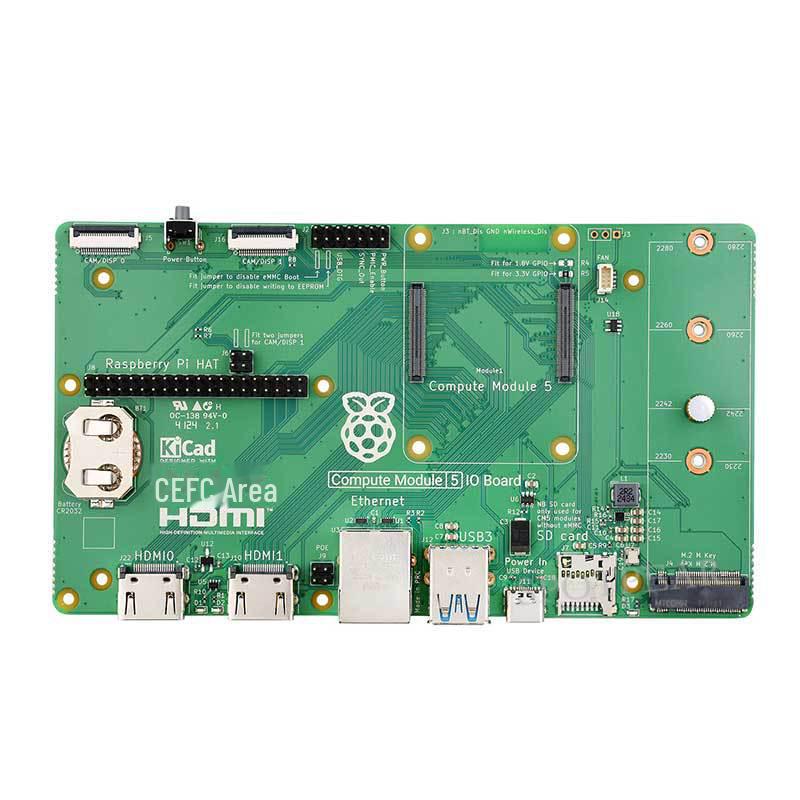Официальное расширение базовой платы Raspberry Pi Compute Module 5 IO