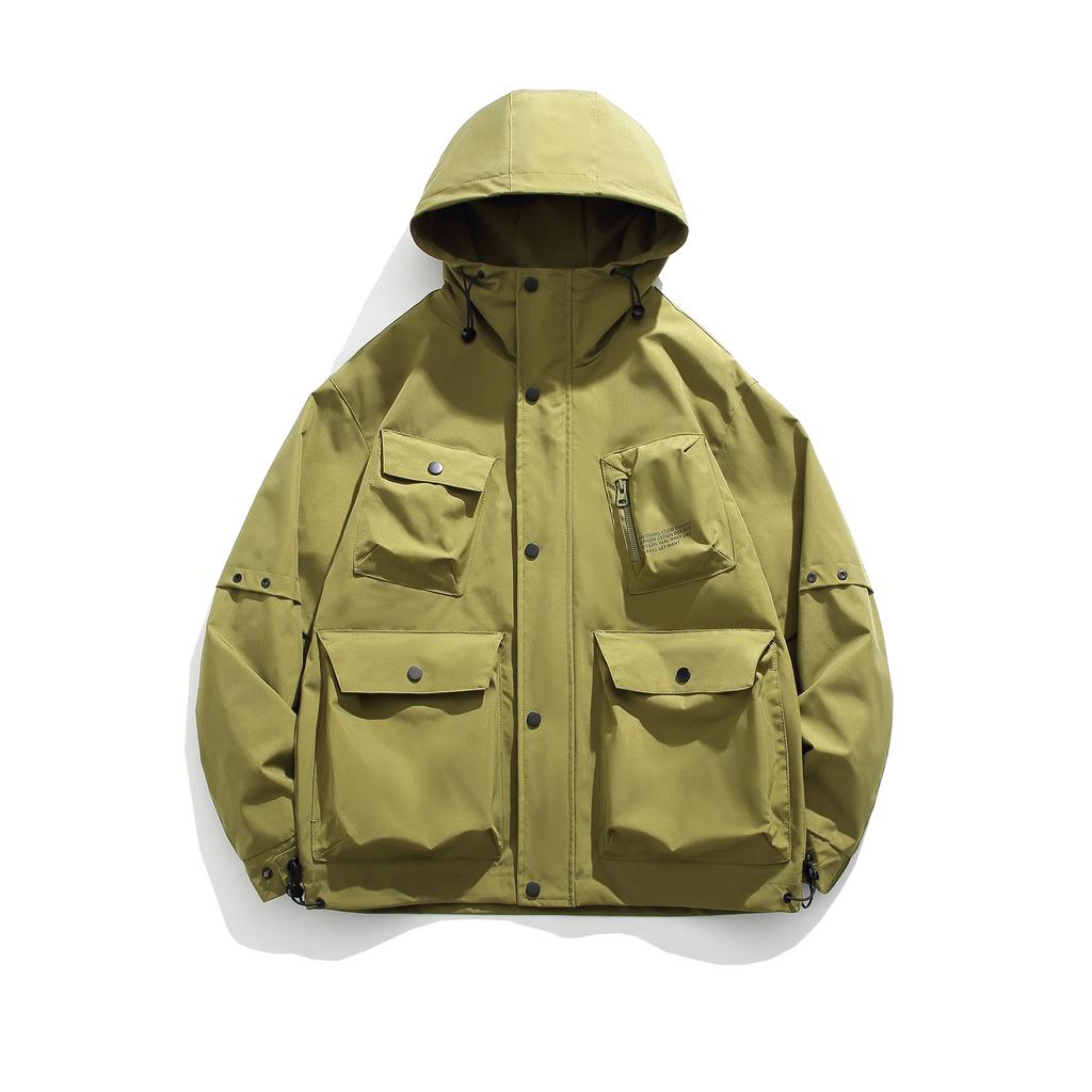 Куртка с капюшоном Мужская сезонная повседневная куртка для мальчиков Модная горная куртка Одежда