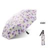 Складной зонт Knirps с цветочным принтом и защитой от УФ-излучения