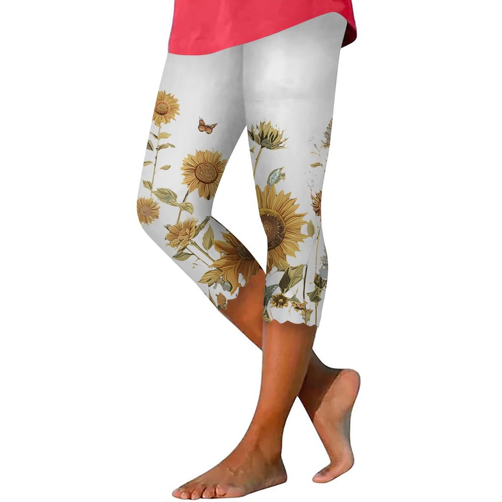 Летние женские леггинсы, укороченные брюки, однотонные узкие брюки с высокой талией для бега, йоги, тренировок в тренажерном зале