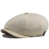 Мужской Женский Берет Весна Осень Тонкий Мягкий Верх Винтажная Кепка Газетчика Повседневная Восьмиугольная Шляпа Унисекс Эластичный Обхват Головы