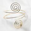 Women Armlet Punk Style Adjustable Multi-layer Pattern Spiral Armband Decoration Alloy Jewelry Upper Arm Bracelet Armlet Bangle Fashion Jewelry