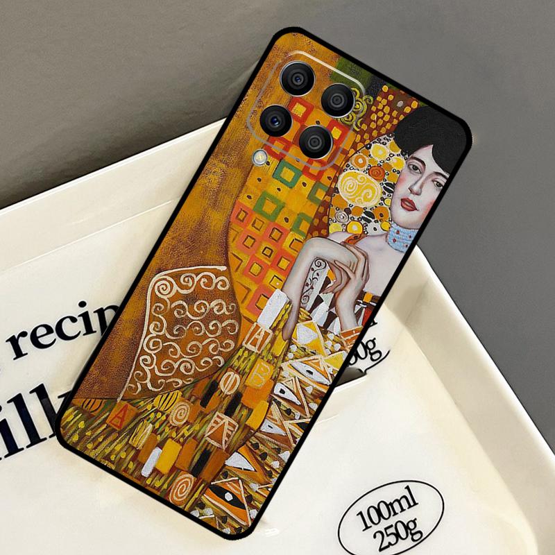Поцелуй Густава Климта Чехол Для Samsung Galaxy M33 M53 M13 M15 M35 M55 M32 M16 M36 M56 M54 M20 M52 M34 M14 M11 M31