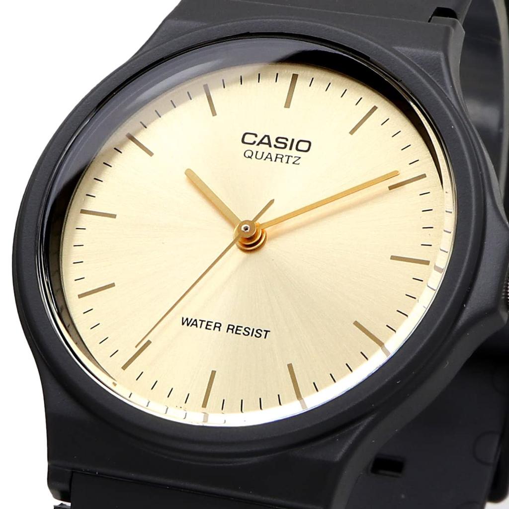 Casio Аналоговые наручные часы дешевые Casio MQ-24-9EL унисекс золотой уретановый ремешок импорт