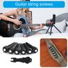 Acoustic Guitar Bridge Pins with Bridge Pin Puller Remover Ebony Acoustic Guitar Bridge Pins Pegs String Nail Remover