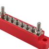 6-контактная шина, тяжелое заземление, распределение тока 150 А с крышкой питания
