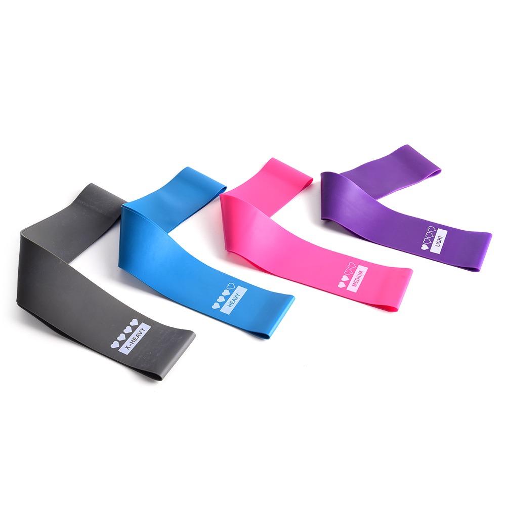 5PCS Color Coded Loop Bands Latex Resistance Loop Bands Portable Resistance Bands Set Leg Workout