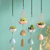 6/12 Pcs Chain for Hanging Plants Metal Chains with S Shape Hooks Adjustable Chain for Hanging Planter Bird Feeder Lantern
