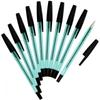 Масляная шариковая ручка ZeBra New Hard Care S Черная 10 шт. B Bnr2 Bk Черный