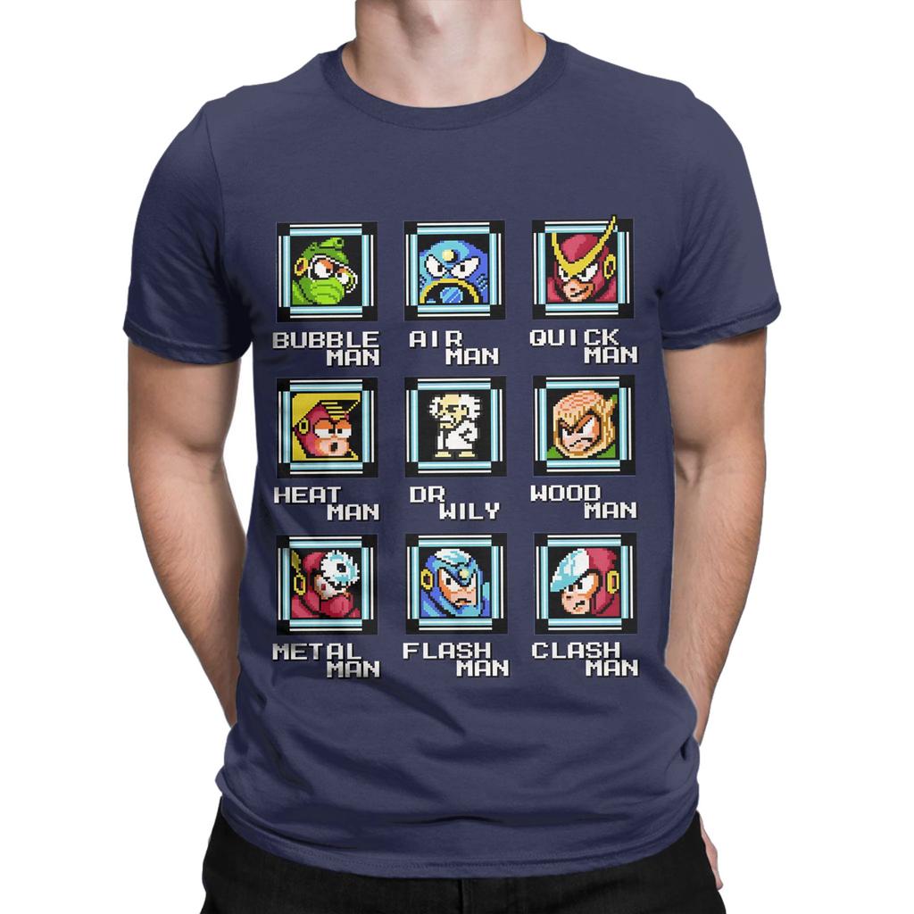 NES Retro Video Game Mega Unisex Bosses Duvet shirt mug sweater Funny Graphic 100 Cotton TShirt MegaUnisex Tees Tops For Unisex
