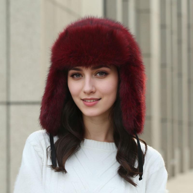 Full Fluffy Hat, Winter Cold-proof and Warm Hat, Cotton Thickened Ear Protection Hat, Outdoor Leisure Men and Women