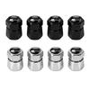 W1523D Metal Car Wheel Tire Valve Stem Caps Exterior Accessories For Volkswagen VW R Polo Passat Rline Golf 4 5 6 Tiguan Jetta GTI