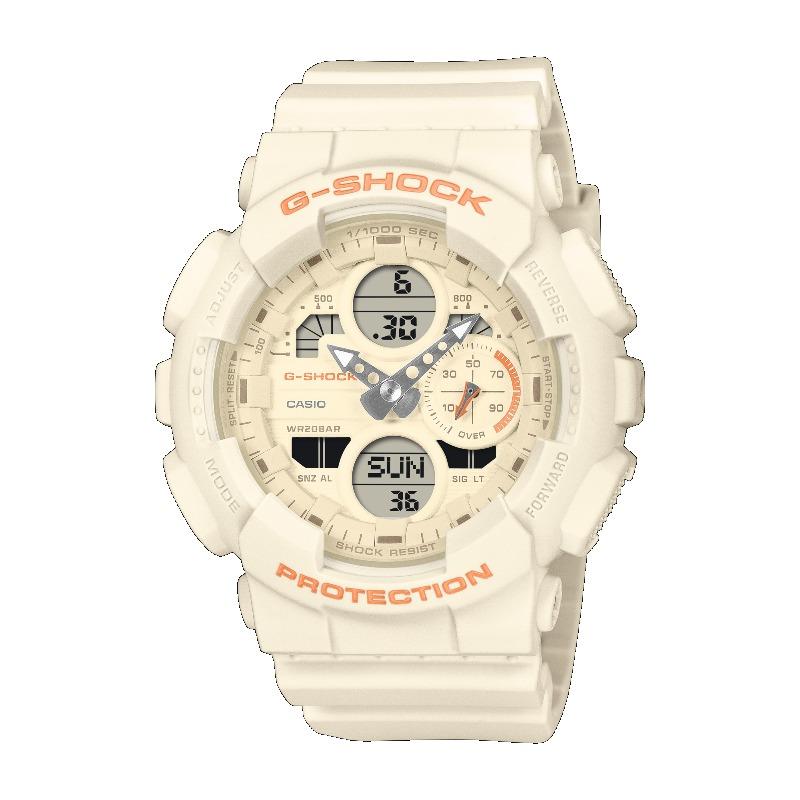 Casio Мужские кварцевые часы с цифровым дисплеем, ударопрочные, водонепроницаемые 200 м, из полимерного материала GMA-S140-7A