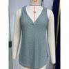 Summer Solid Color V-Neck Loose Bottom Vest Women's T-Shirt Tops