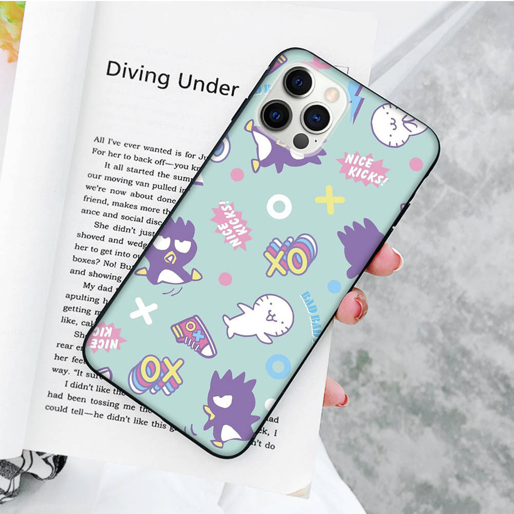 JZ13 Черный мягкий чехол Badtz-maru для OPPO Reno 8 6 5 4 Pro Plus Find X3 A17 A3 A31 A38 A40 A53 A54 A55 A74 A76 A78 A77 A80 A94 A95 A96 Lite